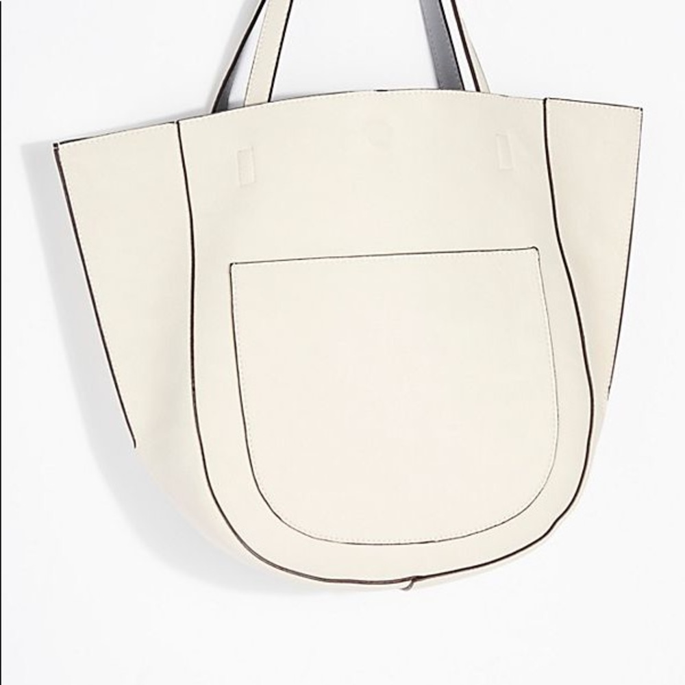 Free People reversible Half Moon Tote - Picture 2 of 8